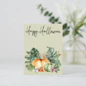 ハッピーハローウィンハワイトロピカルパンプキン ポストカード (スタンド正面)