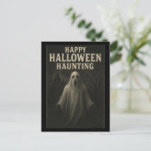 ハッピーハローウィンハント – 幽霊はがき ポストカード (スタンド正面)