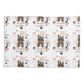 ハッピーハローウィンハ幽霊のよく出るウス 枕カバー (裏面)