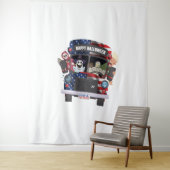 ハッピーハローウィンバスシャツパーティーの人 タペストリー (インサイチュ)