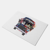 ハッピーハローウィンバスシャツパーティーの人 ドアマット (アングル)