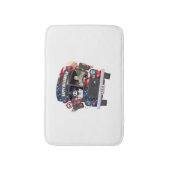 ハッピーハローウィンバスシャツパーティーの人 バスマット (正面縦)