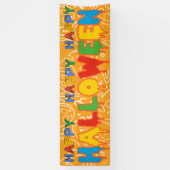 ハッピーハローウィンバナー |パーティーカスタムの装飾 横断幕 (縦)