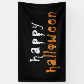 ハッピーハローウィンバナー 横断幕 (縦)