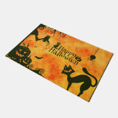 ハッピーハローウィンパターン ドアマット (アングル)