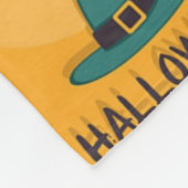 ハッピーハローウィンパターン フリースブランケット (角)