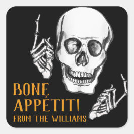 ハッピーハローウィンパパジョーク スクエアシール