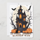 ハッピーハローウィンパンプキンアートワーク 招待状 (裏面)