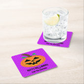 ハッピーハローウィンパンプキンコースター スクエアペーパーコースター (インサイチュ)