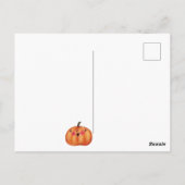 ハッピーハローウィンパンプキンハロウィーンのカボチャのちょうちん ポストカード (裏面)