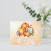 ハッピーハローウィンパンプキンパッチ&葉ハロウィン シーズンポストカード (スタンド正面)