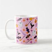 ハッピーハローウィンパンプキンピンクフェスティバルマグ コーヒーマグカップ (左)