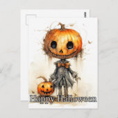 ハッピーハローウィンパンプキンフィエンド ポストカード (正面/裏面)