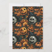ハッピーハローウィンパンプキンフォトホリデーカード カード (裏面)