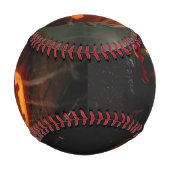 ハッピーハローウィンパンプキンヘッド野球 野球ボール (裏面)