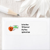 ハッピーハローウィンパンプキン顔 ラベル (インサイチュ)