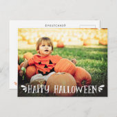 ハッピーハローウィンパーソナライズされたの挨拶 ポストカード (正面/裏面)
