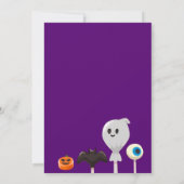 ハッピーハローウィンパーティの招待状 招待状 (裏面)