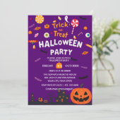 ハッピーハローウィンパーティの招待状 招待状 (スタンド正面)