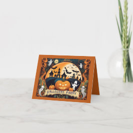 ハッピーハローウィンパーティの招待状 招待状