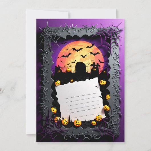 ハッピーハローウィンパーティの招待状#9 招待状 (正面)