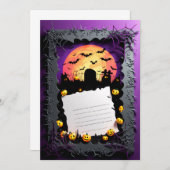 ハッピーハローウィンパーティの招待状#9 招待状 (正面/裏面)