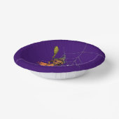 ハッピーハローウィンパーティーかわいい女の子 ペーパーボウル (傾斜あり)