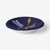 ハッピーハローウィンパーティーかわいい女の子 ペーパーボウル (傾斜あり)