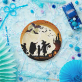 ハッピーハローウィンパーティーこうもりパンプキンス紙プレート ペーパープレート (パーティー)