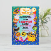 ハッピーハローウィンパーティーにトリックオアトリートが詰まっている サンキューカード (スタンド正面)