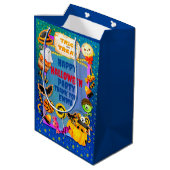 ハッピーハローウィンパーティーにトリックオアトリートが詰まっている ミディアムペーパーバッグ (裏面アングル)