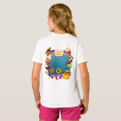 ハッピーハローウィンパーティーにトリックオアトリートが詰まっている Tシャツ (裏面フル)