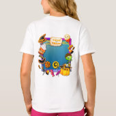 ハッピーハローウィンパーティーにトリックオアトリートが詰まっている Tシャツ (裏面)