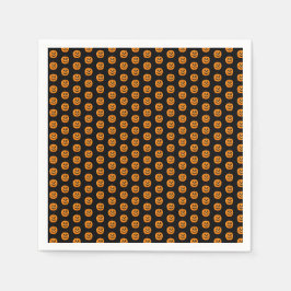 ハッピーハローウィンパーティーウィッチズカワイカボチャ スタンダードカクテルナプキン