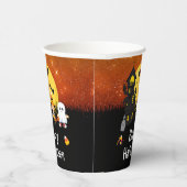 ハッピーハローウィンパーティーウィッチ幽霊オレンジ 紙コップ (右)