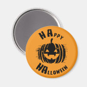 ハッピーハローウィンパーティーカボチャ マグネット (正面/裏面)