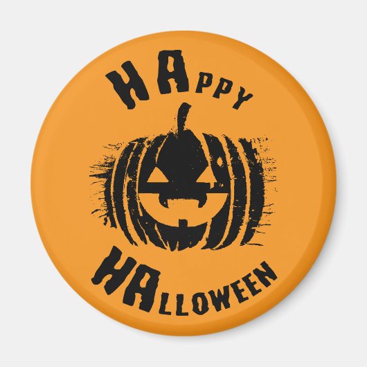 ハッピーハローウィンパーティーカボチャ マグネット (正面)
