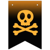 ハッピーハローウィンパーティースパイダーウェブスポオキータイポグラフィ バンティングフラッグ (第1の旗)