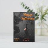 ハッピーハローウィンパーティーダークブラック、オレンジモンスターズ 招待状 (スタンド正面)