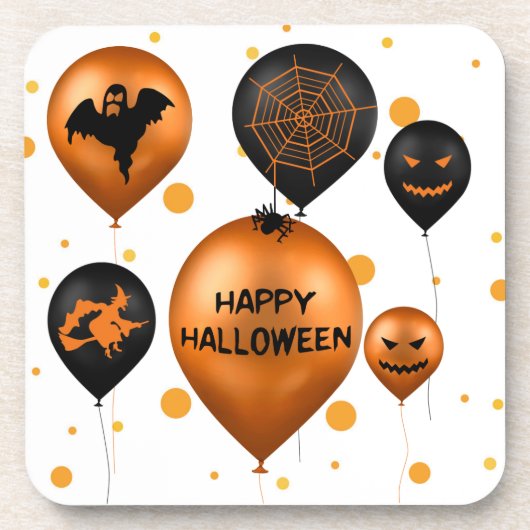 ハッピーハローウィンパーティーバルーン コースター (正面)