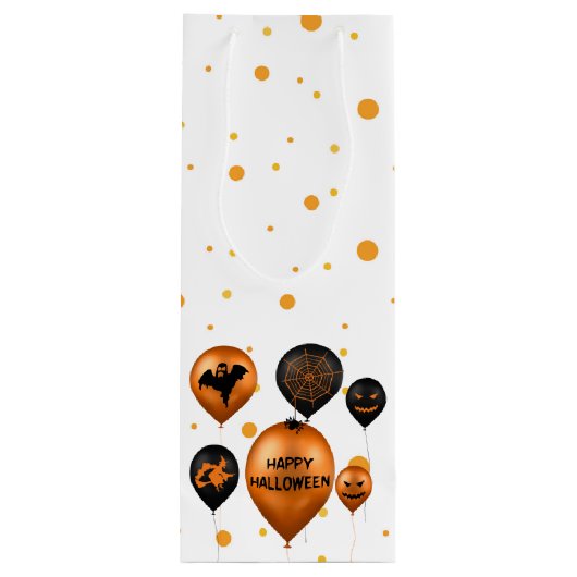 ハッピーハローウィンパーティーバルーン ワインギフトバッグ (裏面)