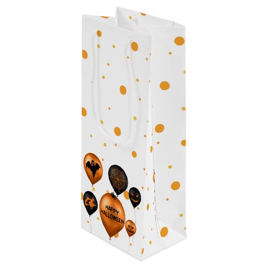 ハッピーハローウィンパーティーバルーン ワインギフトバッグ (正面アングル)