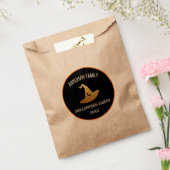 ハッピーハローウィンパーティーパーソナライズされた魔女 フェイバーバッグ (封をした状態)