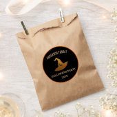 ハッピーハローウィンパーティーパーソナライズされた魔女 フェイバーバッグ (クリップ留めされた状態)