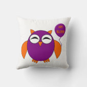 ハッピーハローウィンパーティーフクロウ枕 クッション (裏面)