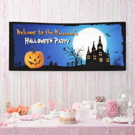ハッピーハローウィンパーティーブルームーンライトホラーナイト 横断幕