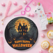 ハッピーハローウィンパーティープレート ペーパープレート (パーティー)