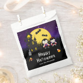 ハッピーハローウィンパーティーヴァンパイアパープル フェイバーバッグ (クリップ留めされた状態)