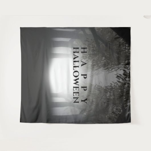 ハッピーハローウィンパーティー衣装フォトブースの背景 タペストリー (正面(横))