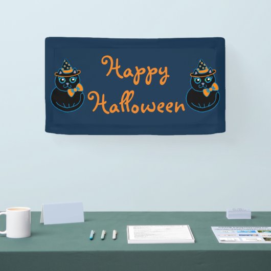 ハッピーハローウィンパーティー装飾デコーバナー 横断幕 (トレードショー)